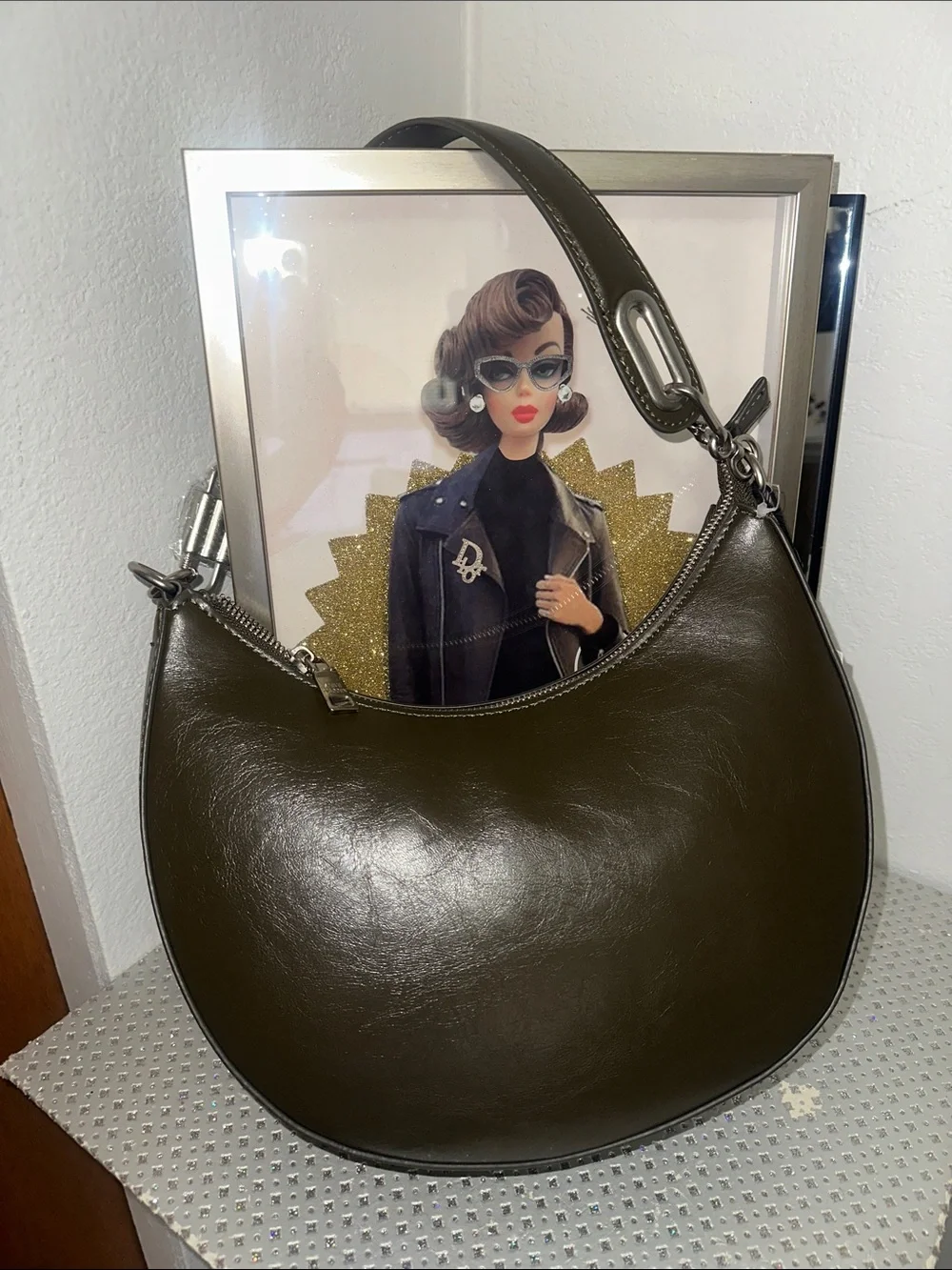 Steve Madden Olive Green Hobo Bag